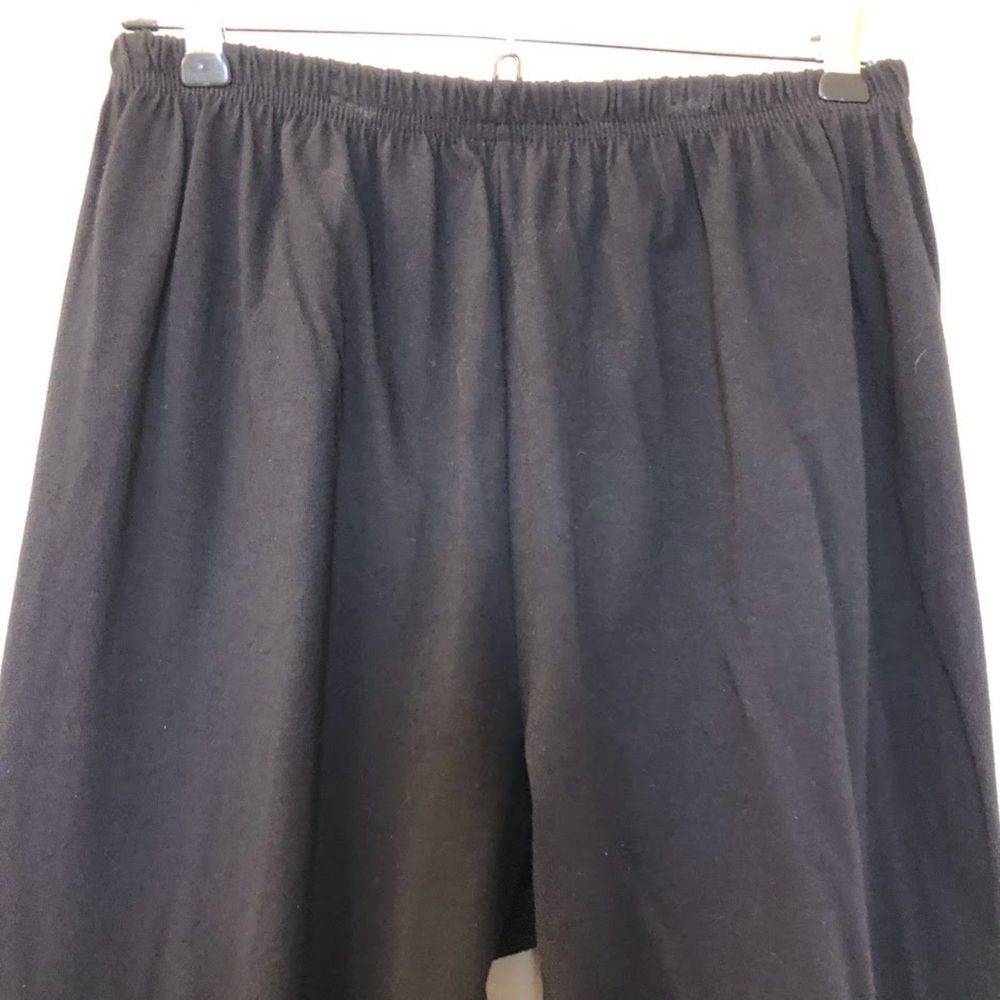 Vintage 1990s EZL Women's Black Painted Mayan Aztec Style Top and Pants Set - Picture 9 of 12